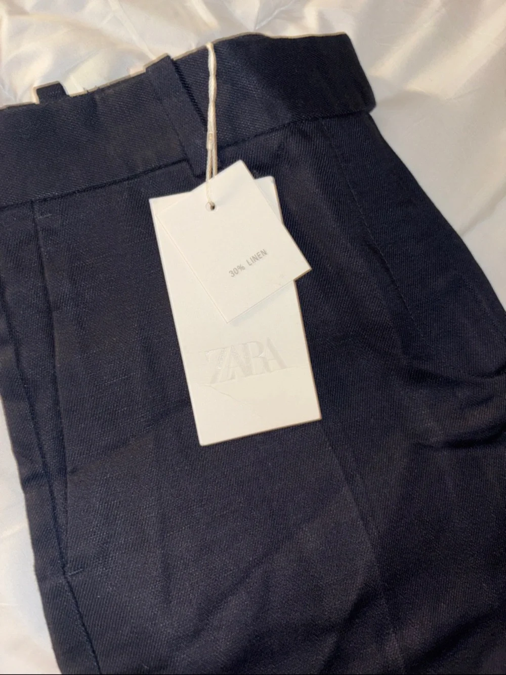 ZARA women’s linen black Dress Pants - Classic Tailored Fit
